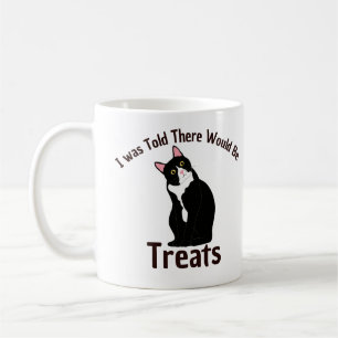 Caneca De Café Eu Fui Informado Que Haveria Guloseimas Gato Tuxed