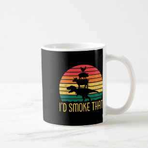 Caneca De Café Eu Fumaria Aquele Churrasco De Carne De Dinossauro