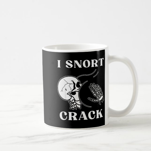 Caneca De Café Eu Fungo Crack Esqueleto Crânio Bunda Engraçado So (Direita)