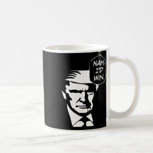 Caneca De Café Eu ganharia o Funny Trump 2024 Memes Republicanos 