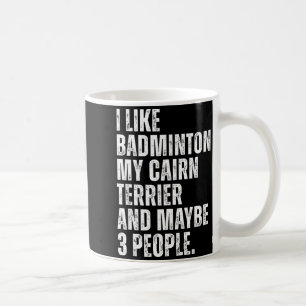 Caneca De Café Eu Gosto de Amante de Badminton Proprietário de Ca