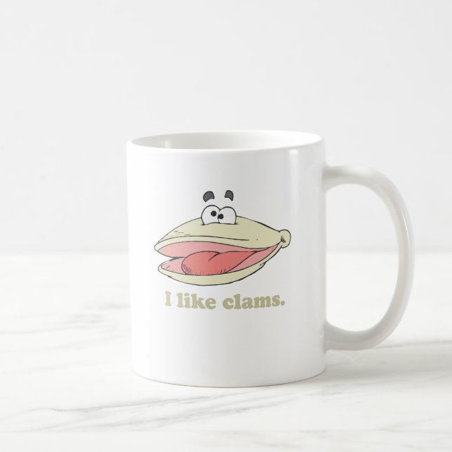 Caneca De Café Eu gosto de amêijoas (Direita)