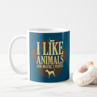 Caneca De Café Eu Gosto De Animais E Talvez Três Citações Introdu