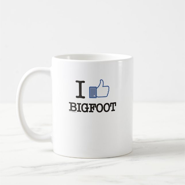 Caneca De Café Eu gosto de Bigfoot (Esquerda)