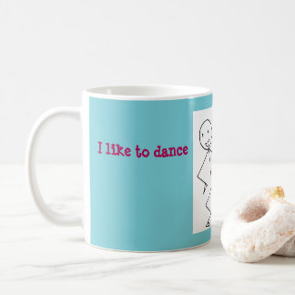 Caneca De Café Eu gosto de dançar com meus miúdos