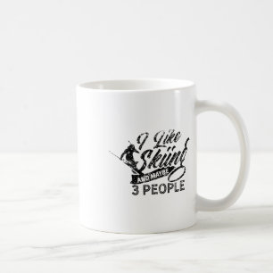 Caneca De Café Eu Gosto de Esqui e Talvez 3 Pessoas Esqui Esquiad