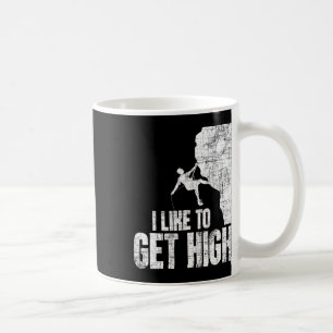 Caneca De Café Eu Gosto de Ficar Alto - Escalada Esportiva Boulde