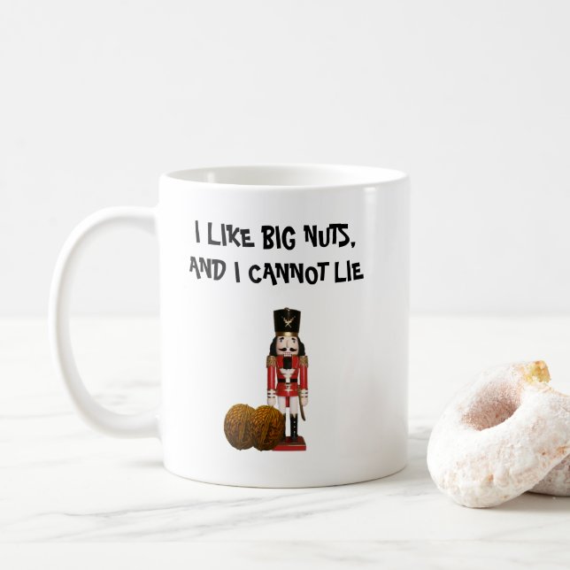 CANECA DE CAFÉ EU GOSTO DE GRANDES LOUCOS E NÃO POSSO MENTIR MUG (Com Donut)