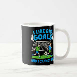 Caneca De Café Eu Gosto de Grandes Metas e Não Posso Mentir Desig