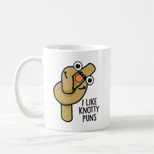 Caneca De Café Eu Gosto De Knotty Puns Engraçados