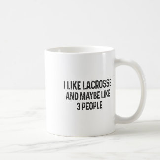 Caneca De Café Eu Gosto De Lacrosse E Talvez Como 3 Pessoas De La