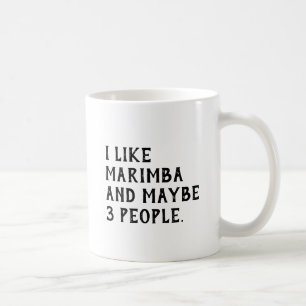 Caneca De Café Eu Gosto De Marimba Engraçado