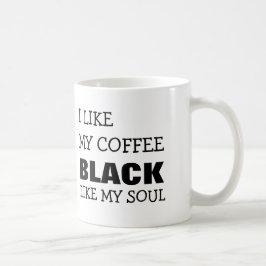CANECA DE CAFÉ EU GOSTO DE MEU PRETO DO CAFÉ COMO MINHA ALMA