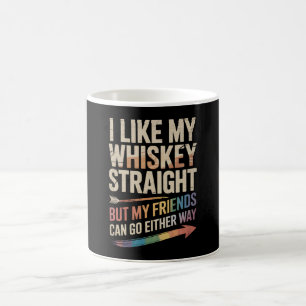 Caneca De Café Eu Gosto de Meu Whisky Puro Mas Meus Amigos LGBTQ