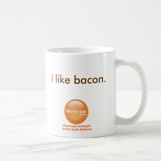 Caneca De Café Eu gosto do bacon (Direita)