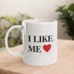 Caneca De Café Eu Gosto Do Meu Coração<br><div class="desc">Este design pode ser personalizado na área fornecida pela alteração da foto e/ou do texto. Ou pode ser personalizado clicando em Personalizar este Modelo e, em seguida, escolhendo o clique para personalizar mais a opção e excluir ou alterar a cor do plano de fundo, adicionar texto, alterar a cor ou...</div>