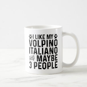Caneca De Café Eu Gosto do Meu Volpino Italiano E 3 Pessoas