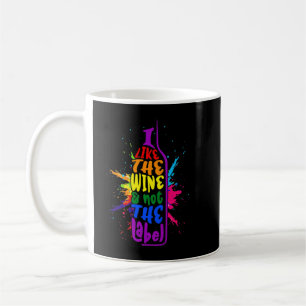 Caneca De Café Eu Gosto Do Vinho Não Da Etiqueta Orgulho Pansexua