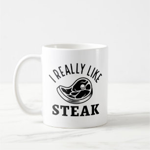 Caneca De Café Eu Gosto Muito De Bife