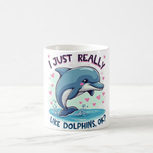 Caneca De Café Eu Gosto Muito De Golfinhos