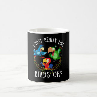 Caneca De Café Eu gosto muito de pássaros, ok?