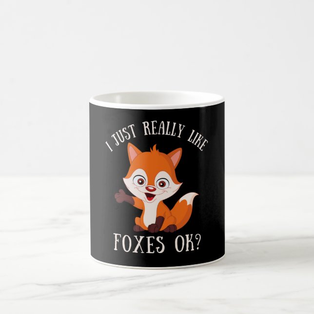 Caneca De Café Eu gosto muito de raposas, ok? (Centro)