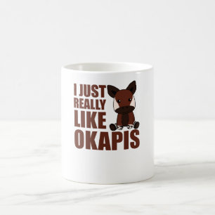 Caneca De Café Eu gosto muito do Okapi's Cute Okapi