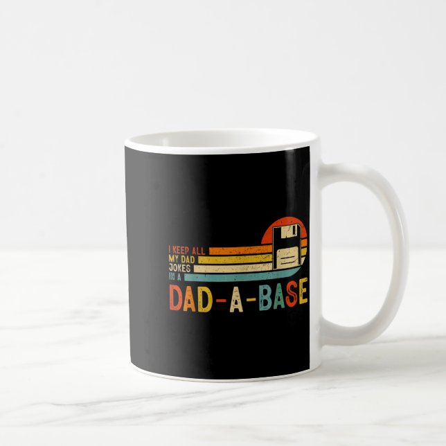 Caneca De Café Eu Guardo Todas as Minhas Piadas de Pai Em Uma Bas (Direita)