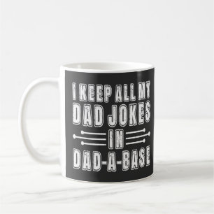 Caneca De Café Eu Guardo Todas as Minhas Piadas de Pai no Banco d