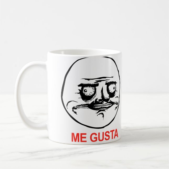 Caneca De Café Eu Gusta enfrenta Meme (Esquerda)