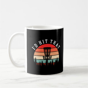 Caneca De Café Eu ia acertar Golf De Disco Retro Engraçado