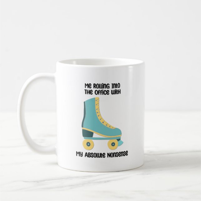 Caneca De Café Eu Indo Para O Escritório Com Meu Absoluto Bobagem (Esquerda)