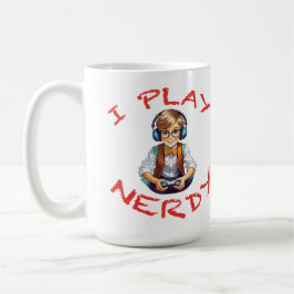 Caneca De Café Eu jogo jogador nerd