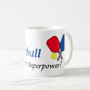 Caneca De Café Eu jogo superpotência Pickleball