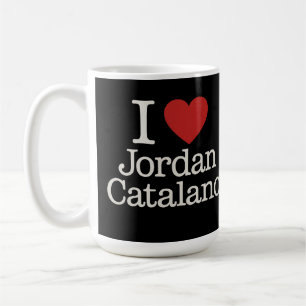 Caneca De Café Eu ❤️ Jordan Catalano Retro Filme Fã Estética dos