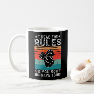 Caneca De Café Eu leio as regras para que você não tenha que Cons