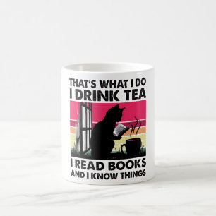 Caneca De Café Eu leio livros e sei coisas