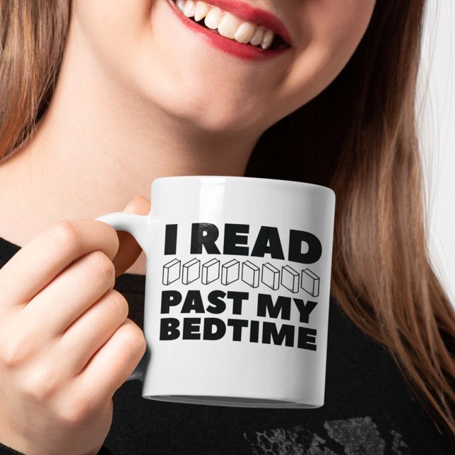 Caneca De Café Eu Li No Passado Do Meu Tempo De Mama (I Read Past My Bedtime Mug)