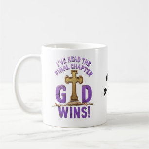 Caneca De Café Eu Li o Capítulo Final—Deus Vence Cristão-I