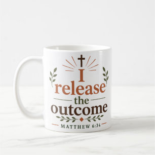 Caneca De Café Eu Libero o Resultado Versículo Bíblico Cristão Mo