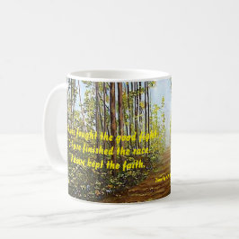 CANECA DE CAFÉ EU LUTEI COM A BOA LUTA DE MOTIVAÇÃO MUG