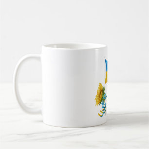 Caneca De Café Eu mantenho o slogan da Ucrânia que defende a ban
