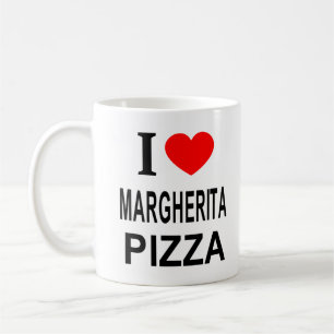 CANECA DE CAFÉ EU ❤️ MARGHERITA PIZZA EU AMO MARGHERITA PIZZA I H
