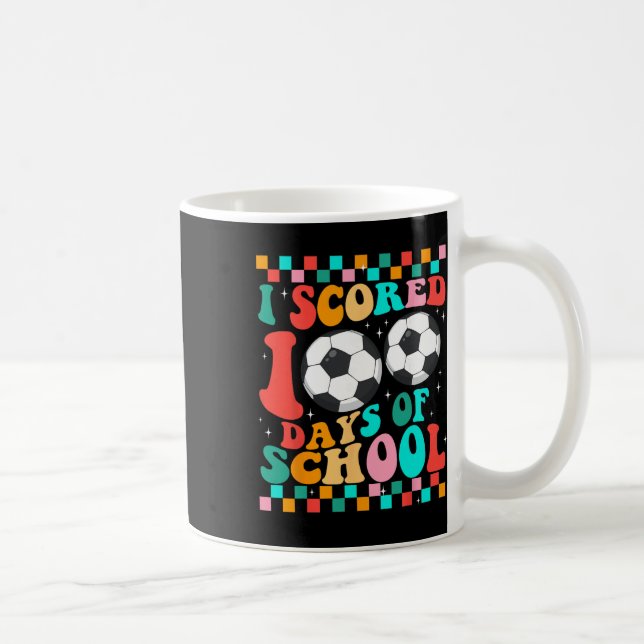 Caneca De Café Eu Marquei 100 Dias De Escolinha De Futebol Infant (Direita)