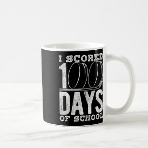 Caneca De Café Eu Marquei 100 Dias De Hóquei Escolar