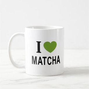 CANECA DE CAFÉ EU ❤️ MATCHA EU AMO MATCHA I HEARCHA CAFÉ MU