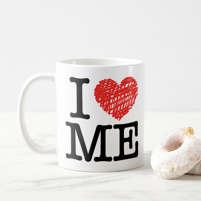 Caneca De Café Eu me amo (Com Donut)