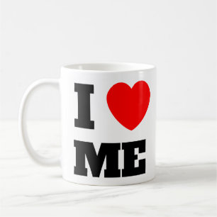 Caneca De Café Eu me amo de inspiração do Monograma Script