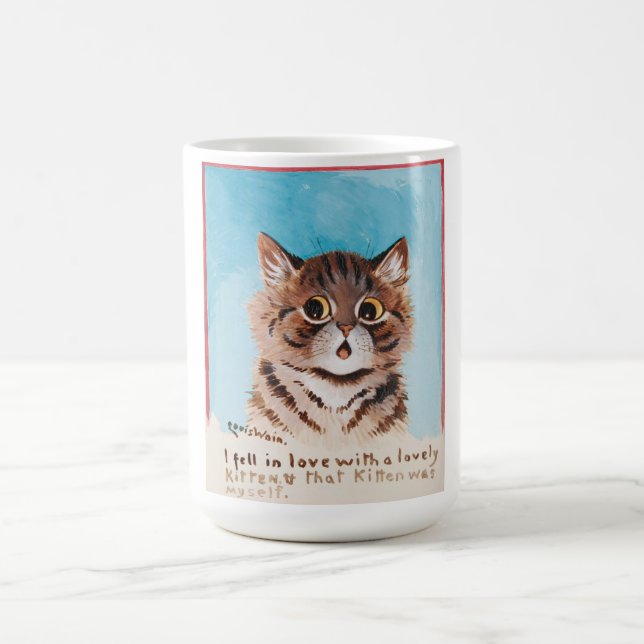 Caneca De Café Eu me apaixonei por um gatinho adorável (eu mesmo) (Centro)