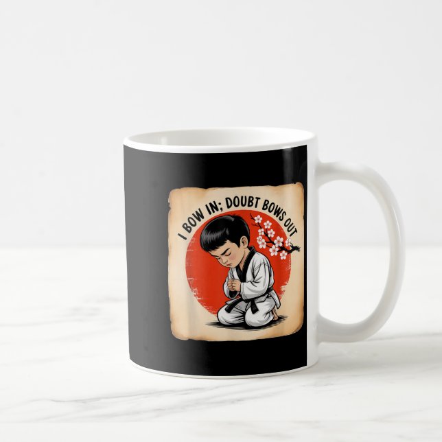 Caneca De Café Eu Me Curvo Em Dúvida Me Afasto (Direita)